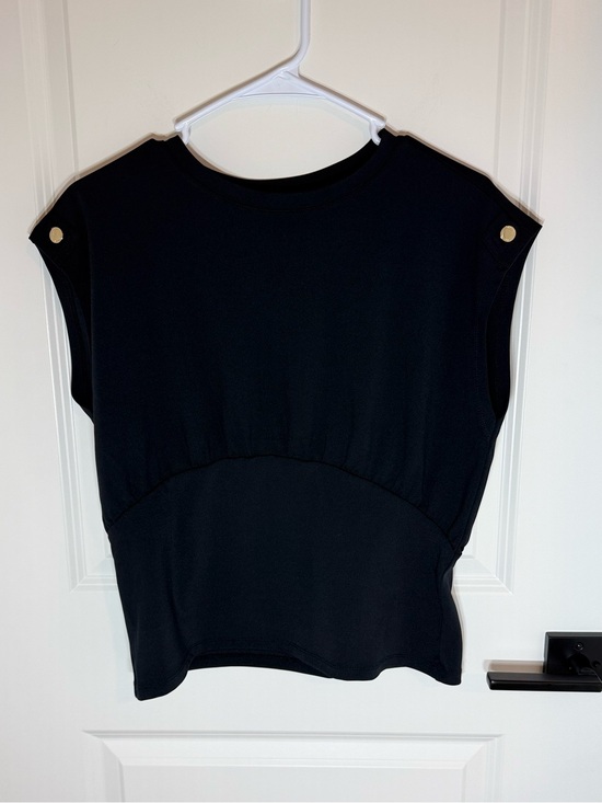 Nine West Tops - Nine West Black Top with Gold Button Detail
